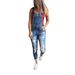 Women's Clothing Autumn And Winter New Women's Fashion Ripped Slim Stretch Jeans Women's Overalls Trousers_mkmklike.com