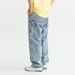 Men's Clothing heavy washed worn old workwear logging pants American street pure cotton straight jeans for men and women_mkmklike.com