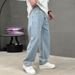 American Style Jeans Men's Spring Plus Size High Street Loose Straight Leg Brand Trendy Maillard Versatile Casual Pants_mkmklike.com