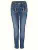 Vintage Embroidered Jeans For Women (High Waist, Straight Leg, Cotton Blend, Retro Floral Stitching, S-XXL, Dark Blue)_mkmklike.com