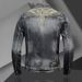 Men's European And American High-end Personalized Embroidered Rendy Rero Slim-fi Biker Jacke, Men's Casual Denim_mkmklike.com