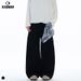 Men's Clothing Men's Detachable Square Scarf Trendy Brand Versatile High Street Loose Curved Blade Pants American Sickle Jeans_mkmklike.com