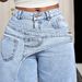 Versatile Casual Women's Jeans Long Pants Trendy Design Relaxed Everyday Wear Versatile Comfortable Feshion Trend_mkmklike.com