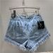 Women's Clothing Heavy diamond ostrich hair slimming fringe fashion all-in-one denim shorts woman_mkmklike.com