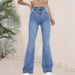 Women's High-Waisted Slim Fit Stretch Flared Jeans Casual Cotton Denim Versatile Fashionable Spring/Autumn Summer Clothing_mkmklike.com