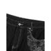Men's Vintage Slim Fit Denim Jeans Snake Print Selvedge Burnout Floral Jacquard Straight Leg Pants_mkmklike.com