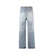 Men's Clothing Washed Jeans Whiskers Slightly Wide Leg Neutral Style Trousers_mkmklike.com