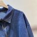 Women's Clothing Early Autumn Retro Blue Denim Shirt Jacket Autumn And Winter Layered Inner Shirt Chic Tops_mkmklike.com