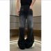 Ombre Rhinestone Jeans – High-Waisted Wide Leg Pants With Gradient Wash (S-2XL, Non-Stretch Cotton)_mkmklike.com