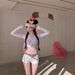 White Slim Fit Ripped Denim Shorts for Women Summer Style Sexy Hot Girl Straight Leg A-Line Bodycon Hot Pants_mkmklike.com