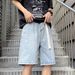 Men's Trendy Brand Retro Washed Denim Shorts High Street Casual Five Point Pants Summer Fashion_mkmklike.com