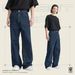 Men’s Korean-Style Dark Blue Jeans – Loose Fit Straight Leg Wide Pants (S-XL)Men's Clothing _mkmklike.com