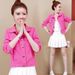 Chicco Chicco Spring And Autumn New Women's Korean Style Slim Fit Thin Versatile Denim Short Colorful Casual Lady Jacket Top Trendy_mkmklike.com