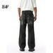 EF JEANS | 2025 New Product, American Trend Graffiti Paint Old Washed Jeans Wide-leg Pants_mkmklike.com
