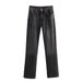 2023 Autumn New European And American Cross-Border Women's Casual Washed Wide-Leg Mid-Waist Trendy Long Jeans_mkmklike.com