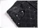 Men's Punk Studded Flare Jeans - Black Argyle Jacquard Denim Pants - Retro Y2K High Street Trousers For Men_mkmklike.com