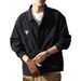 Pure Cotton Denim Jacket Men's Trendy Brand Fattened Plus Size Tooling Denim Jacket Jacket Men's Solid Color Versatile Top_mkmklike.com