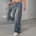 Vintage Washed Straight Leg Jeans – Distressed Blue, Relaxed Fit (S-XXL)_mkmklike.com