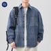 Muqiu Wear 2025 Spring New American Denim Men's Trendy Brand Loose Shirt Jacket_mkmklike.com
