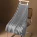 Women's Clothing Solid color high-grade satin pleated skirt large size versatile skirt_mkmklike.com
