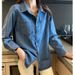 Retro Hong Kong-style Denim Women, Spring 2026 New Design, Unique Inner-layer Shirt For Layering As A Top Or Jacket_mkmklike.com