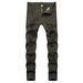 Men's Slim Fit Stretch Jeans - Skinny Tapered Denim Pants For Everyday Comfort & Style_mkmklike.com