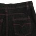 Silhouette Scimitar Jeans American High Street Vibe Button Open Front Design Sense Stitching Loose Wide-Leg Long Pants_mkmklike.com