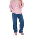 Women's Clothing Autumn And Winter New Casual Denim Trousers Love Hook Flower Washed Straight Jeans Women's_mkmklike.com