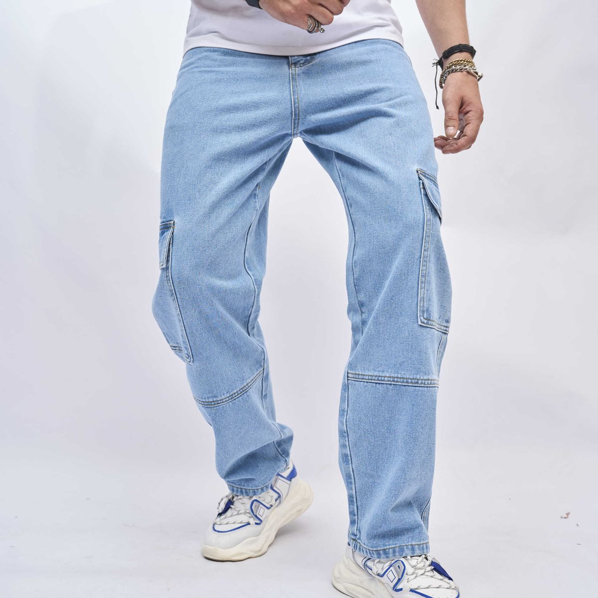Men's ClothingTrade 2023 New Jeans Men's American Trend Loose Pants High Street Wide Leg Pants_mkmklike.com