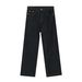 Original Color Jeans Korean Style Versatile Loose Slim Drape Straight Trousers Unisex_mkmklike.com