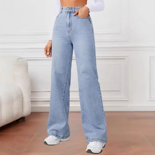 Women's Casual Loose Straight Leg Jeans Autumn New Arrivals Fashionable Comfortable Denim Pants for Women_mkmklike.com