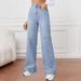 Women's Casual Loose Straight Leg Jeans Autumn New Arrivals Fashionable Comfortable Denim Pants for Women_mkmklike.com