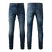 Men's Clothing Slim Jeans Men's Slim Men's Light Blue Jeans Men's Autumn Style Slim Feet 6602_mkmklike.com