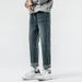 High Elastic Jeans Men's Small Feet Loose Retro Washed Trendy Brand Harlan Pants Large Size Middle Waist Youth Control Price 108 Know Clothes Decorat_mkmklike.com