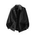 American Plaid Patchwork Two-Piece Jacket Men's Spring And Autumn British Style Melad Brown Flight Collar Coat Men_mkmklike.com