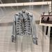 Women's Slimming Stand Collar Long Sleeve Denim Jacket Heavy Industry Motorcycle Short Trendy Top for Spring Autumn Winter_mkmklike.com