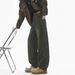 Vintage Washed Men's Straight Leg Jeans With Big Pockets | Distressed Denim Pants For Spring & Summer | American Streetwear Style_mkmklike.com