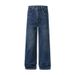 Nordmann Muqiu Men's Clothing | Trendy Brand Textured Old Money Style Bamboo Knot Pattern Jeans Men Loose Commuter Washed Stretch_mkmklike.com