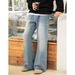 Men's Clothing Autumn New Loose Straight Bell Bottom Pants Trendy Casual Long Pants_mkmklike.com