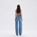 Women's High Waist Wide Leg Flared Jeans - Comfortable Stretch Denim Pants With Turned Hem For Casual & Stylish Look_mkmklike.com