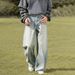 Men's Clothing 3D Whiskers Distressed Washed Denim Jeans, New Autumn Style, High Street Retro Straight Leg Pants, Trendy Loose Trousers._mkmklike.com