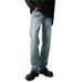 New Spray-Paint Washed Jeans – Men’s Oversized Straight-Leg Streetwear Pants | Light Wash Distressed Denim (Blue, S-3XL)_mkmklike.com