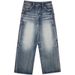 Women's Clothing Retro Style Jeans Women's Wide Leg Pants Old Ins Style Mopping Trousers_mkmklike.com