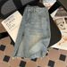 Men's Clothing Men's Ripped Denim Shorts Summer Style Thin Retro Washed Straight Leg Frayed Hem Trendy Wide Leg Five Point Pants_mkmklike.com