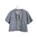 Chicco Sleeve Denim Shirt For Women Summer 2025 New Korean Style Casual Loose Design Washed Vintage Short Jacket_mkmklike.com