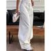"Relaxed Fit Women's Jeans – High Waist Wide Leg Trousers With Vintage Wash (Breathable Cotton, Non-Restrictive, All-Day Comfort)"_mkmklike.com