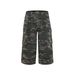 Men's Clothing Camouflage casual loose overalls straight wide leg design high waist pants American retro multi pocket_mkmklike.com