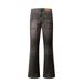 Heavy-duty Ripped Frayed Flared Jeans For Men, Autumn American Style Trendy Brand, Washed And Distressed Loose Wide-leg_mkmklike.com