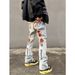 American High Street Heavy Duty Embroidered Loose Fitting Jeans For Men, European And American Hip Hop Straight Leg Trousers._mkmklike.com