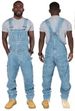 Stylish Men's Suspender Denim Jumpsuit Ripped Jeans Trousers_mkmklike.com
